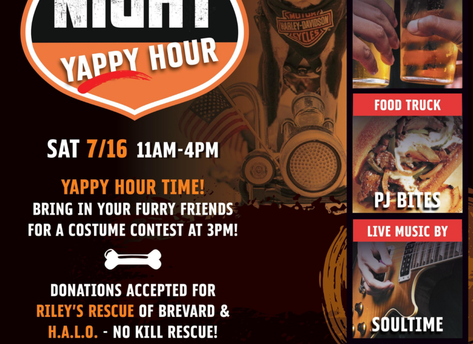 Yappy Hour at Space Coast Harley!