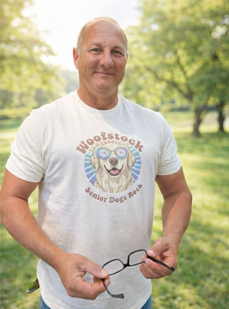 Woofstock Senior Dogs Rock Tee - Image 2