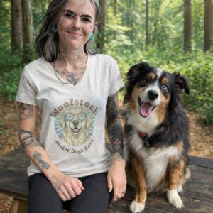 Woofstock Senior Dogs Rock Tee