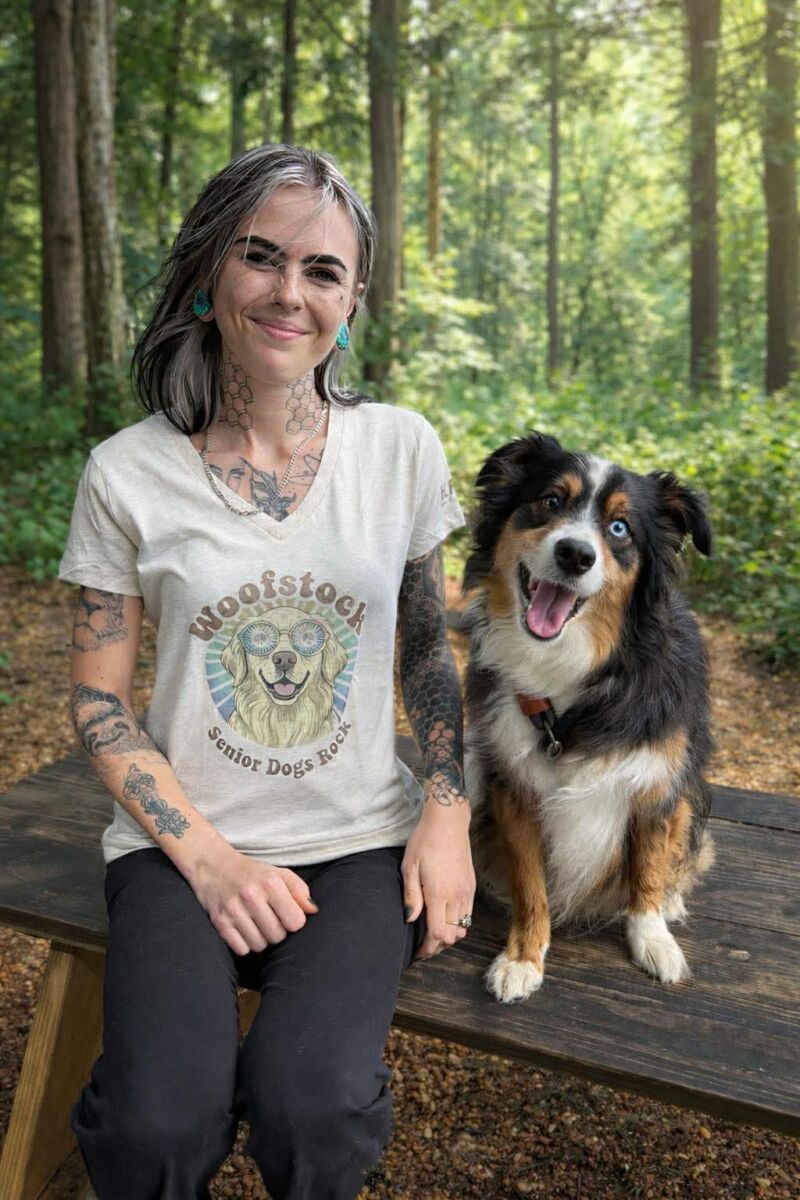 Woofstock Senior Dogs Rock Tee